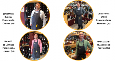 Photos des 4 nouveaux franchisés CAVAVIN Photos des 4 nouveaux franchisés CAVAVIN