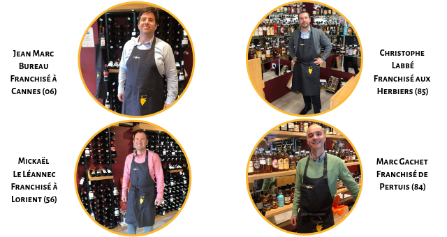 Photos des 4 nouveaux franchisés CAVAVIN Photos des 4 nouveaux franchisés CAVAVIN