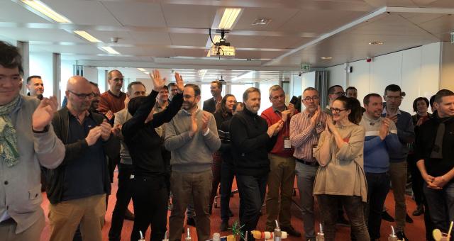 Our franchisees during the participative workshop on the art of mixiology Our franchisees during the participative workshop on the art of mixiology