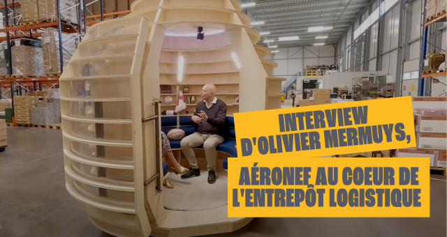 CIC Ouest, partenaire bancaire de CAVAVIN présente le métier de ses clients au travers d’une interview dans un aéronef. L’aéronef est venu se poser dans l'entrepôt logistique de Guérande pour interviewer Olivier Mermuys, Directeur Général.